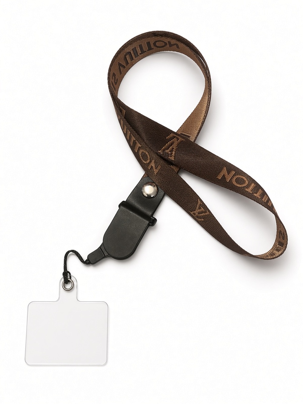 Brown fashion phone lanyard